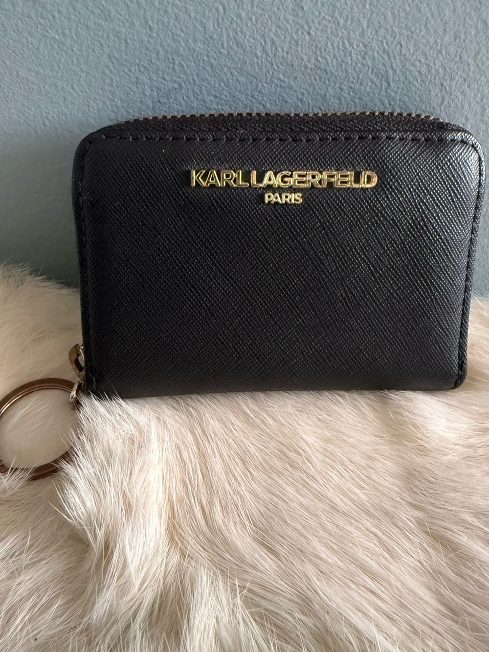 Karl Lagerfeld Paris Mini Zip Around Wallet